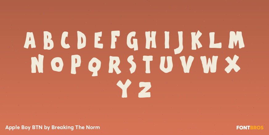 Apple Boy BTN Font Poster #2