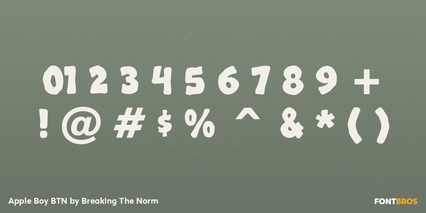 Apple Boy BTN Font Poster #4