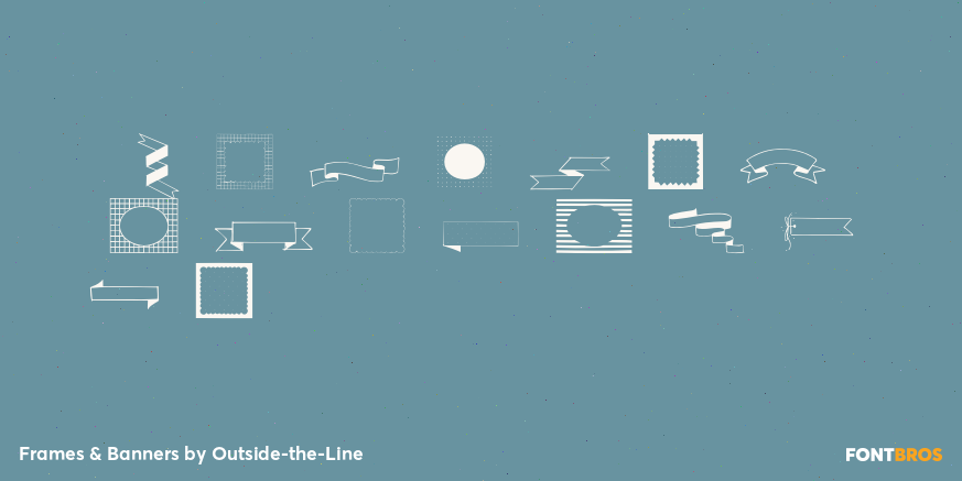 Frames & Banners Font Poster #2