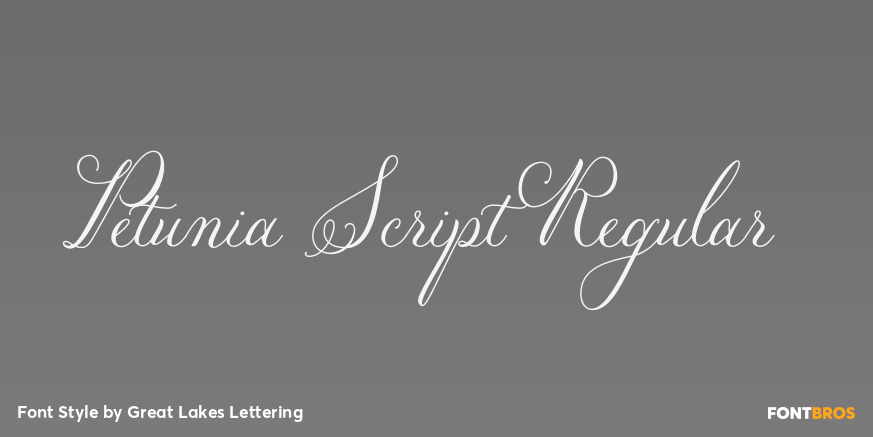 Petunia Script Regular Poster