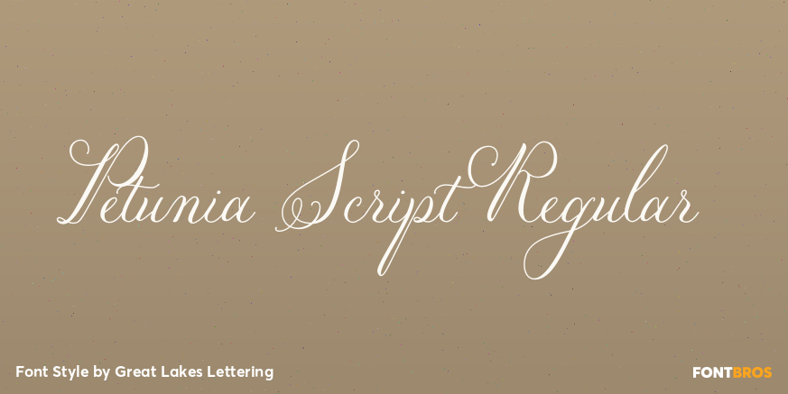 Petunia Script Regular Poster