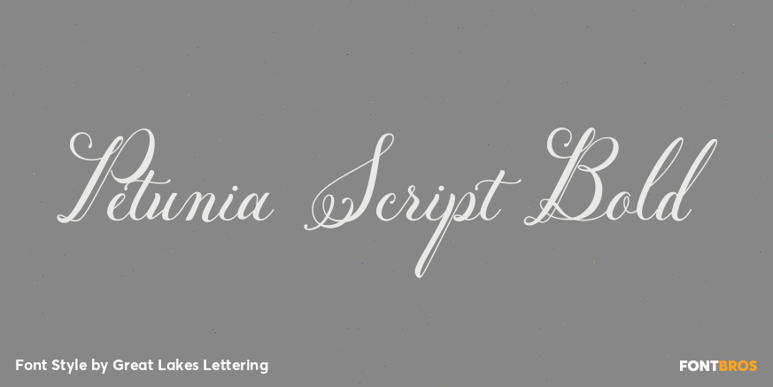 Petunia Script Bold Poster