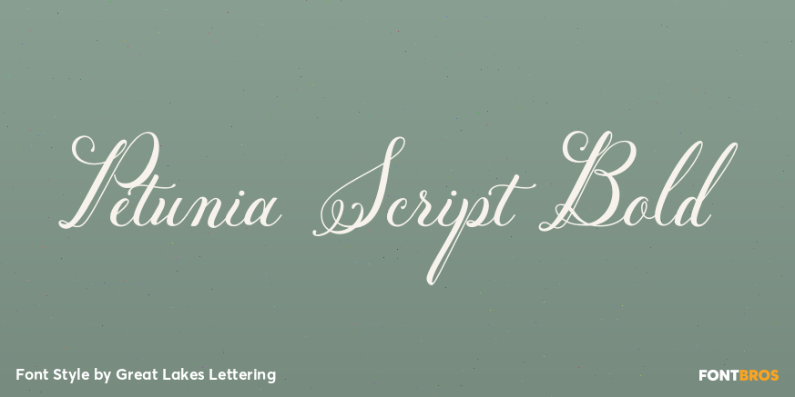 Petunia Script Bold Poster