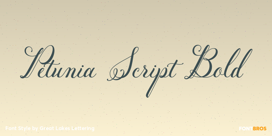 Petunia Script Bold Poster