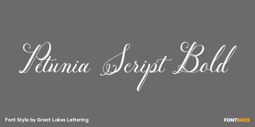 Petunia Script Bold Poster