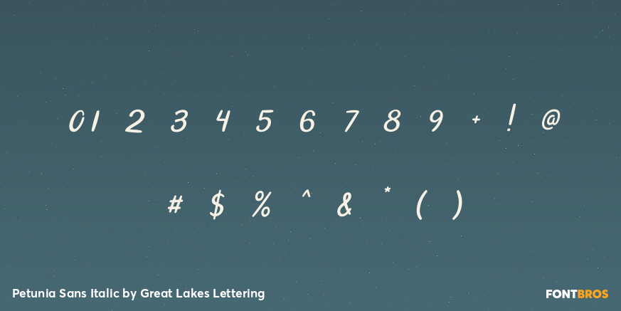 Petunia Sans Italic Font Poster #4