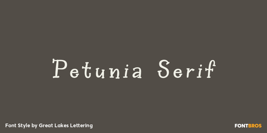 Petunia Serif Poster