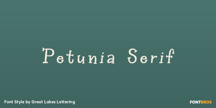 Petunia Serif Poster