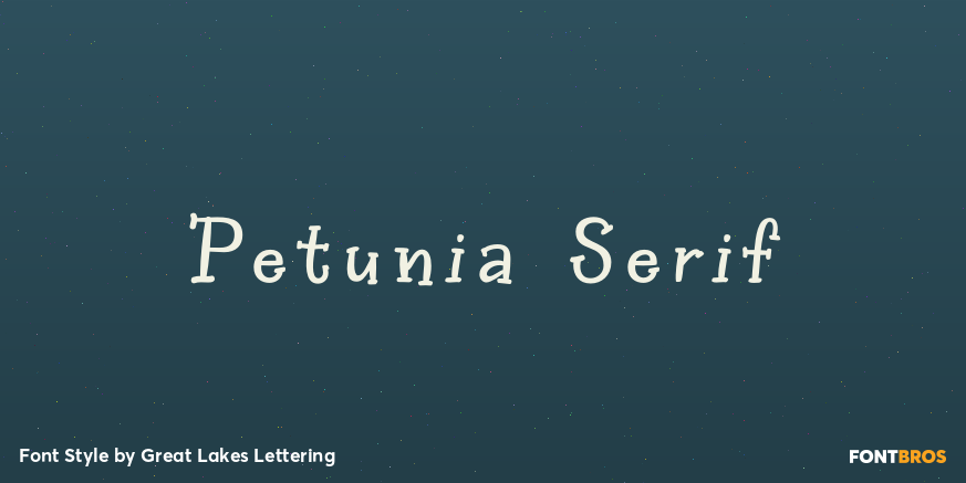 Petunia Serif Poster