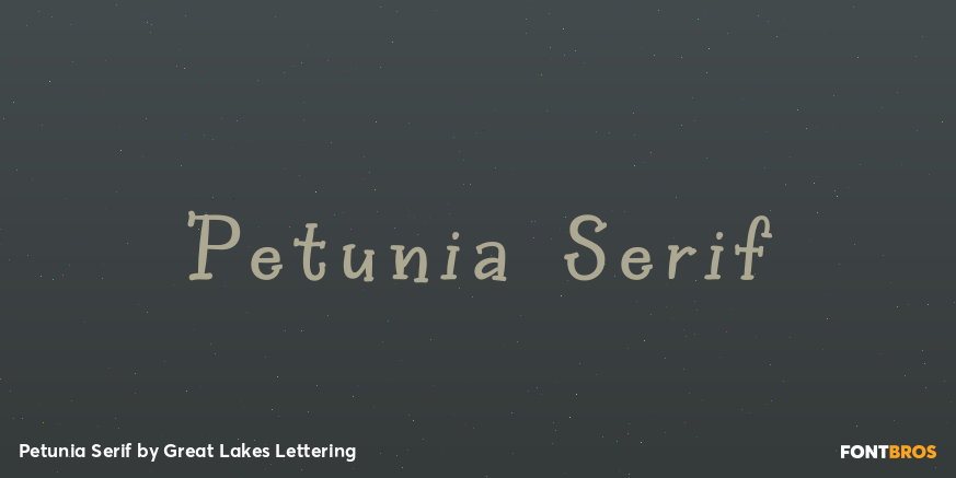 Petunia Serif Poster