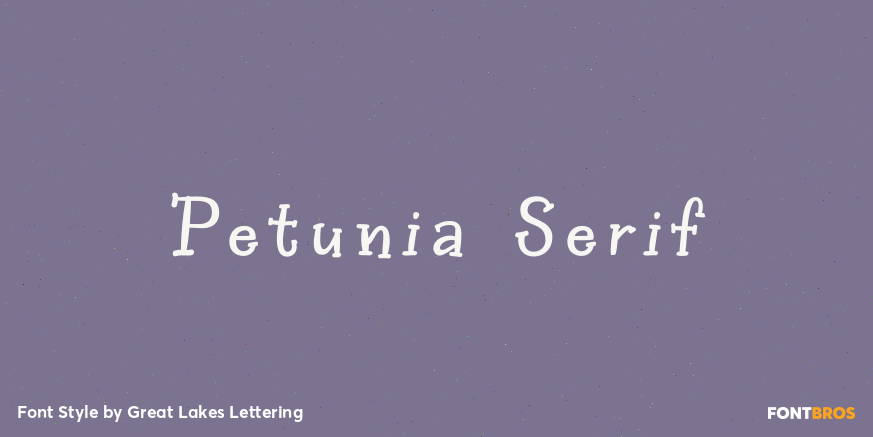 Petunia Serif Poster