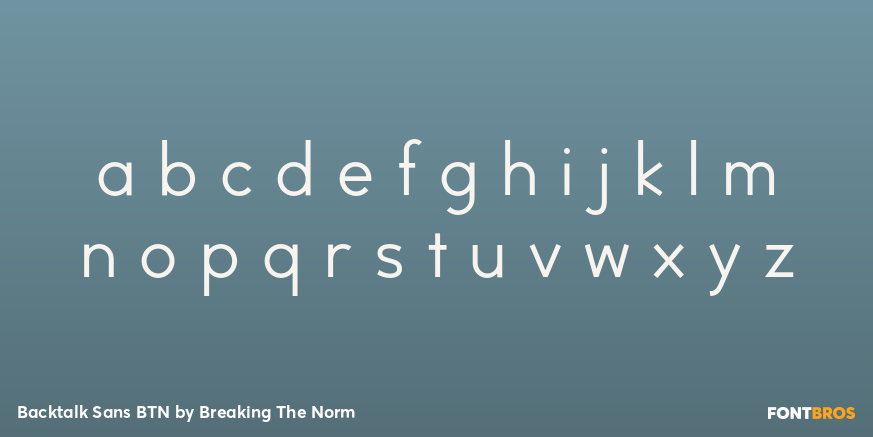 Backtalk Sans BTN Font Poster #3