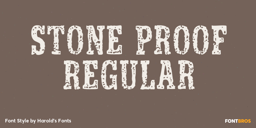 Stone Proof Regular Poster