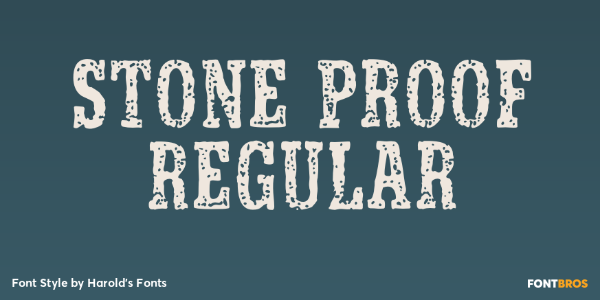 Stone Proof Regular Poster