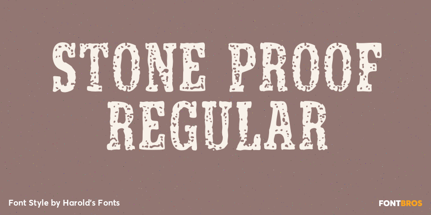 Stone Proof Regular Poster