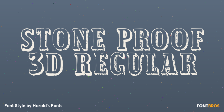 Stone Proof 3D Regular Poster