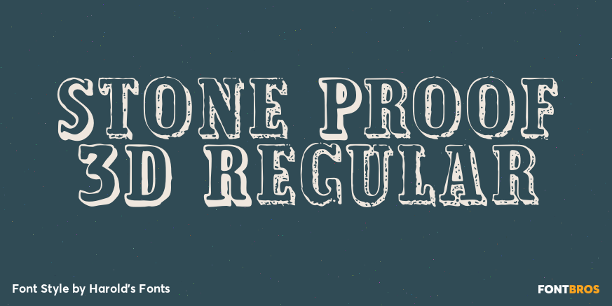 Stone Proof 3D Regular Poster