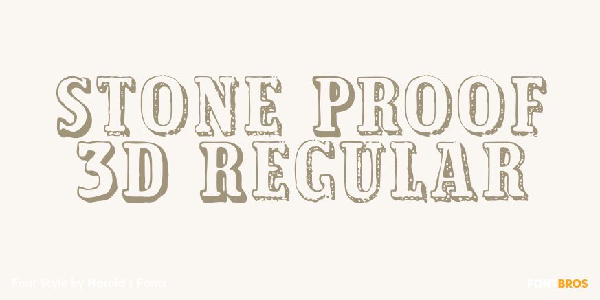 Stone Proof 3D Regular Poster