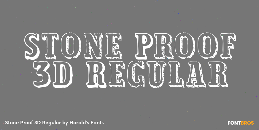 Stone Proof 3D Regular Poster