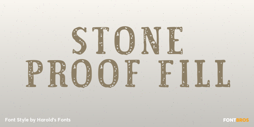 Stone Proof Fill Poster