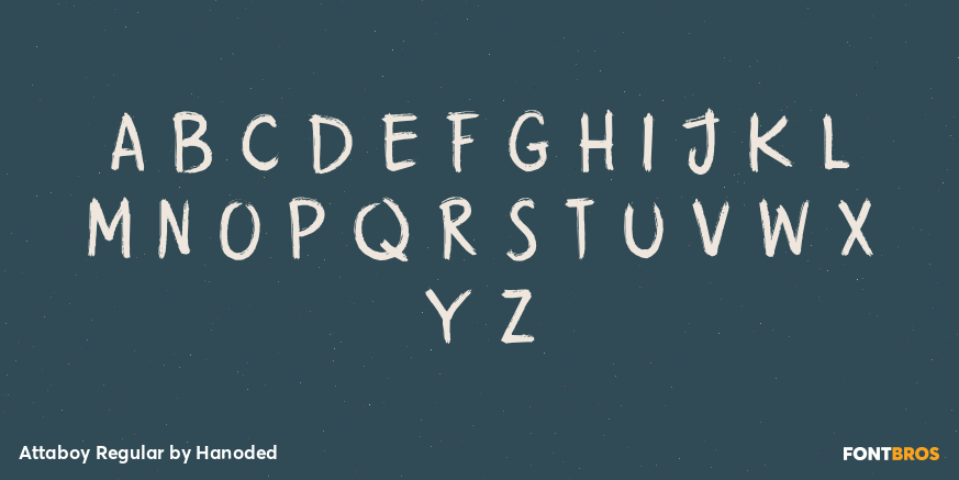Attaboy Regular Font Poster #1