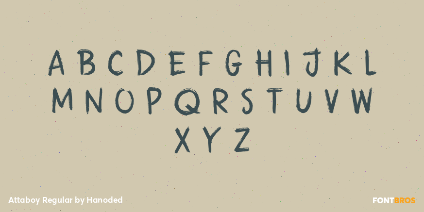 Attaboy Regular Font Poster #1
