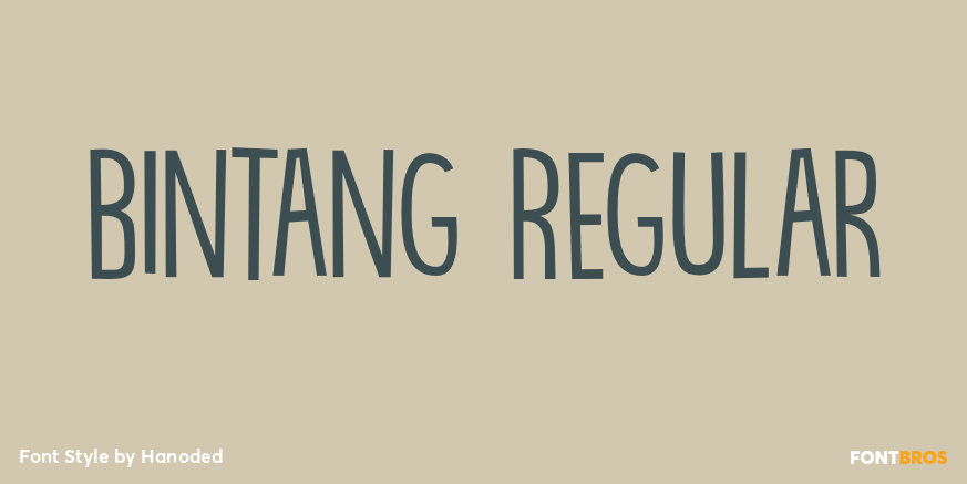 Bintang Regular Font Poster #1