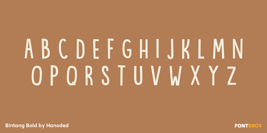 Bintang Bold Font Poster #3