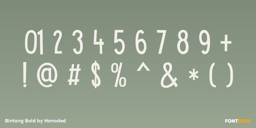 Bintang Bold Font Poster #4