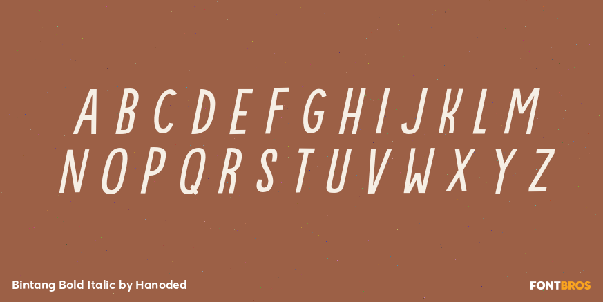 Bintang Bold Italic Font Poster #2