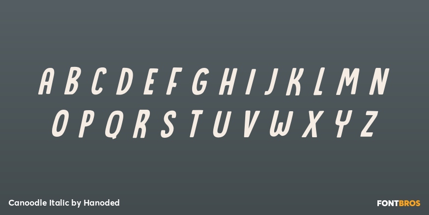 Canoodle Italic Font Poster #2