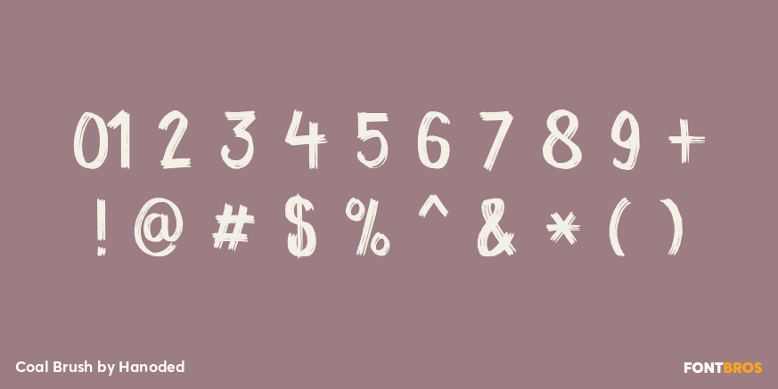 Coal Brush Font Poster #4