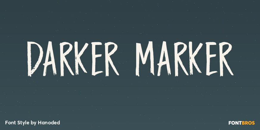 Darker Marker Font Poster #1