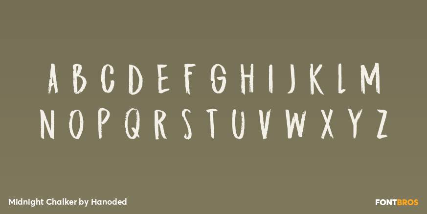 Midnight Chalker Font Poster #2