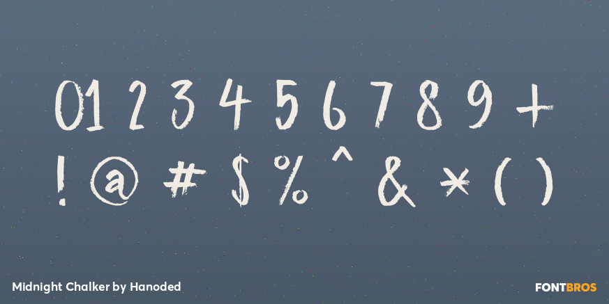Midnight Chalker Font Poster #4