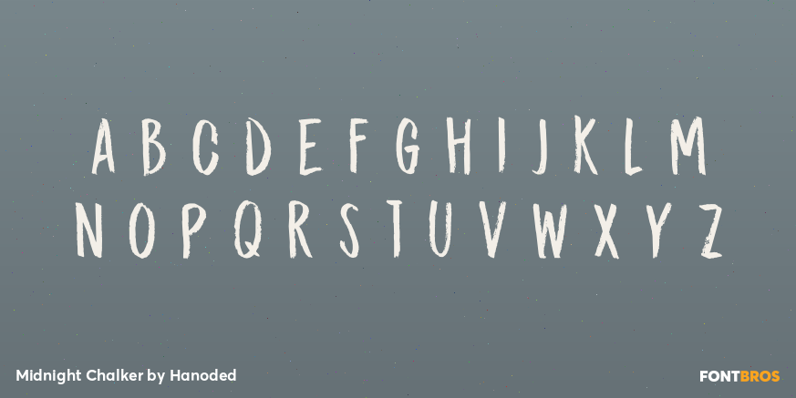 Midnight Chalker Font Poster #1