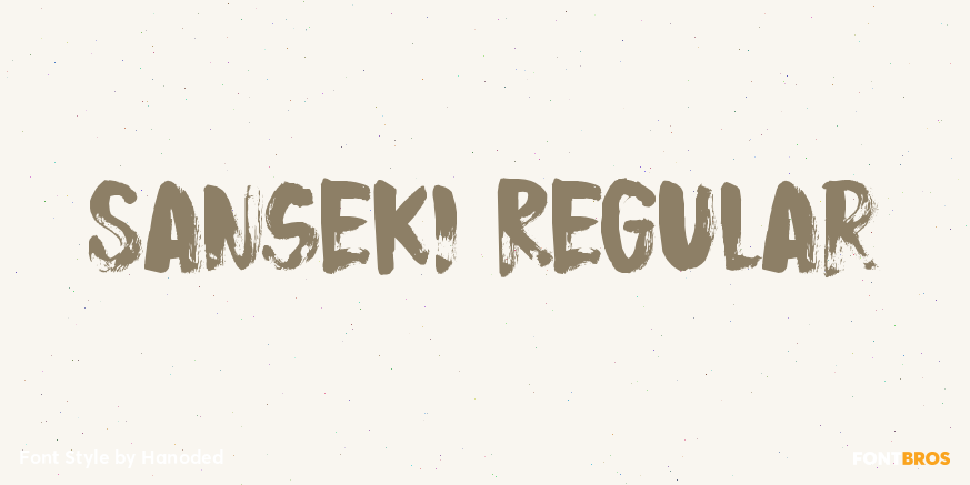 Sanseki Regular Font Poster #1