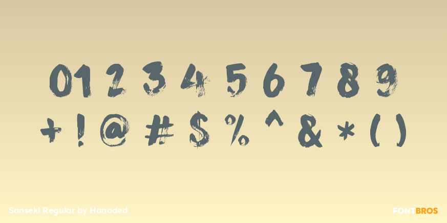 Sanseki Regular Font Poster #1