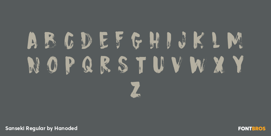 Sanseki Regular Font Poster #1