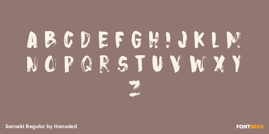 Sanseki Regular Font Poster #1