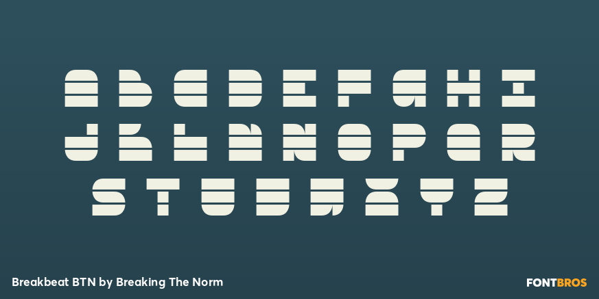 Breakbeat BTN Font Poster #1