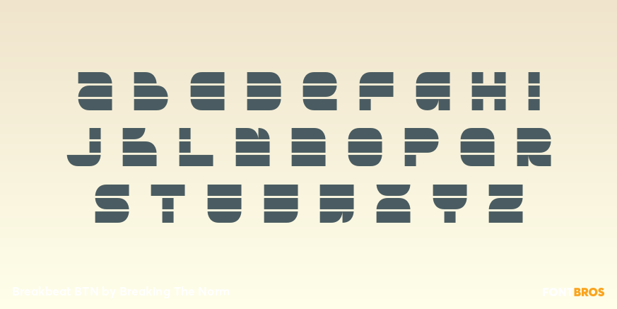 Breakbeat BTN Font Poster #1