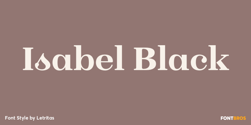 Isabel Black Font Poster #1
