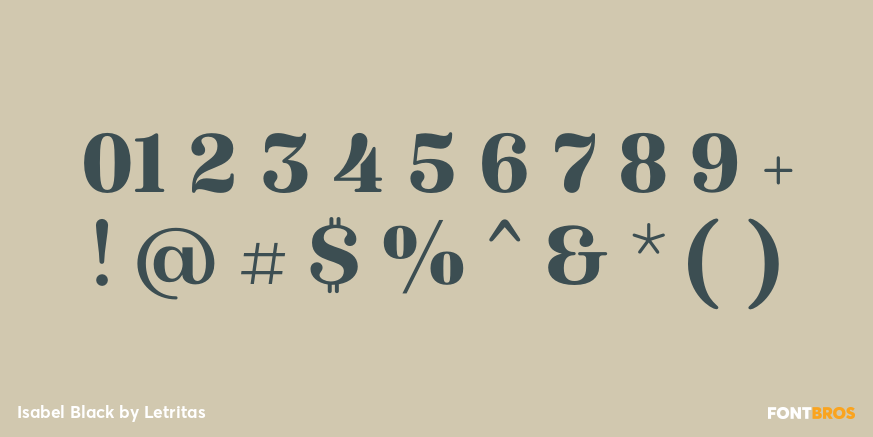 Isabel Black Font Poster #1
