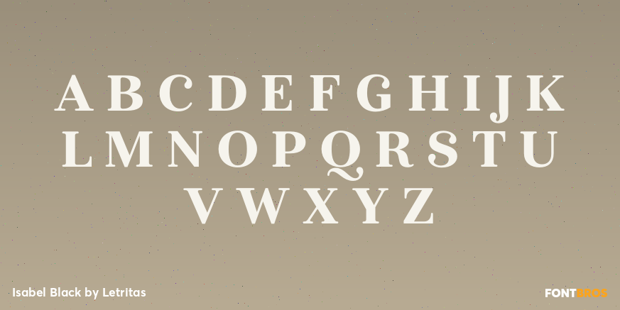 Isabel Black Font Poster #2