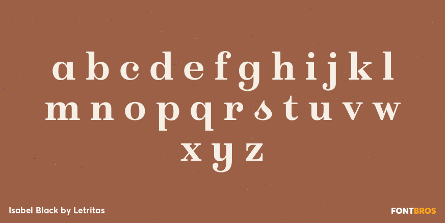 Isabel Black Font Poster #3