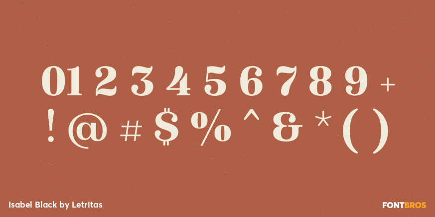 Isabel Black Font Poster #4