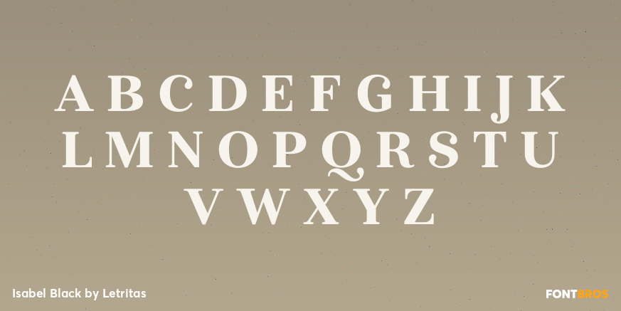 Isabel Black Font Poster #1