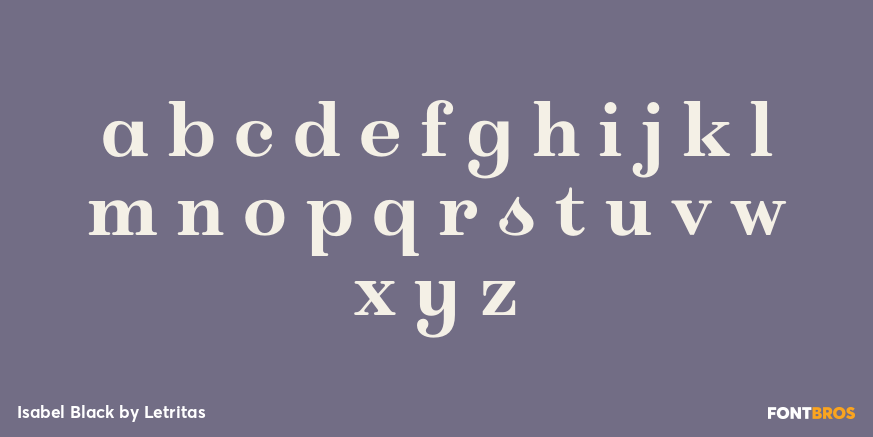 Isabel Black Font Poster #1