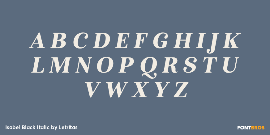 Isabel Black Italic Font Poster #2